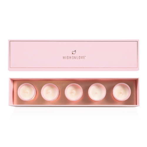 Набор массажных свечей 5 ароматов-афродизиаков Mini Massage Candles Collection, 5 х 35 г