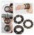 Stretchy Cock Rings набор из 3 эрекционных колец с разными текстурами, 2.4 см - sex-shop.ua
