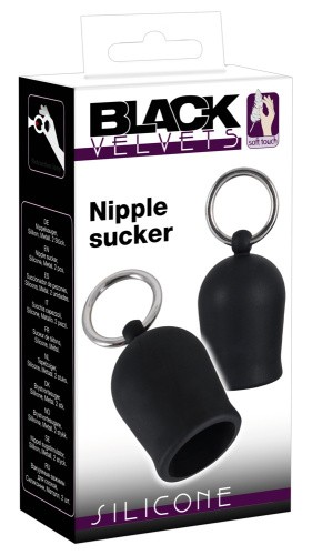Orion Black Velvets Nipple Suckers - Помпы для сосков, 4х2.1 см - sex-shop.ua