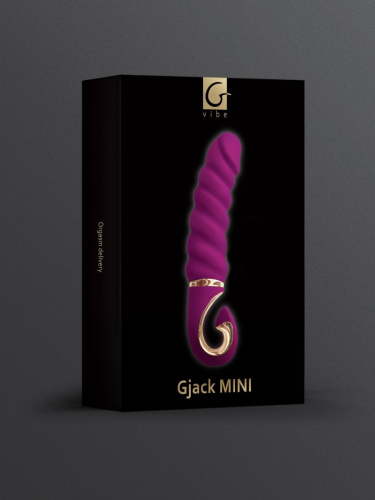 Gvibe Gjack Mini - Анатомічний кручений вібратор, 12.5х3.5 см (фіолетовий)