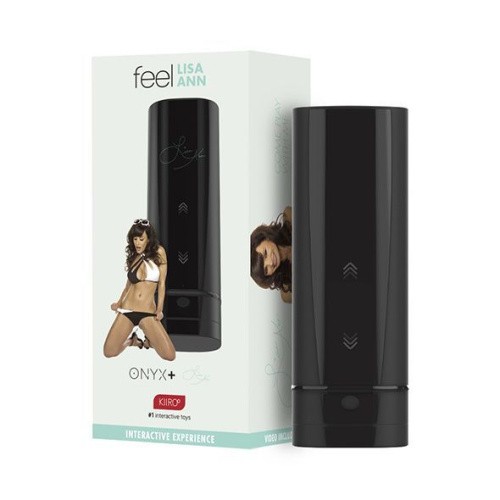 Kiiroo Lisa Ann Onyx+ FeelPornStar Experience- интерактивный мастурбатор, 26х9 см