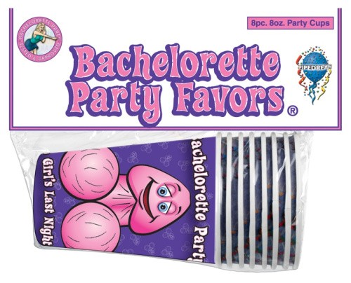 Pipedream Bachelorette Party Favours Cups - Паперові склянки для дівич-вечора, 8 шт - купити в Україні | Секс шоп SEX-SHOP.ua