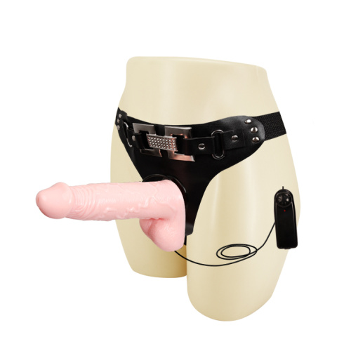 Ultra Passionate Harness Vibrating Strap On Flesh - Страпон, 16,5х3.7 см (телесный)