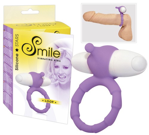 Orion Smile Loop Vibr. Ring - виброкольцо, 7х3 см (фиолетовый) - sex-shop.ua