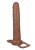California Exotic Novelties Accommodator Penetrator System - Насадка для подвійного проникнення, 15.5х3 см (коричнева)