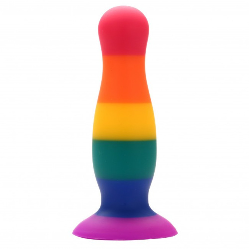 Colourful Love Plug - Анальная пробка, 10,5 см (радужный)