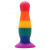 Colourful Love Plug - Анальная пробка, 10,5 см (радужный)