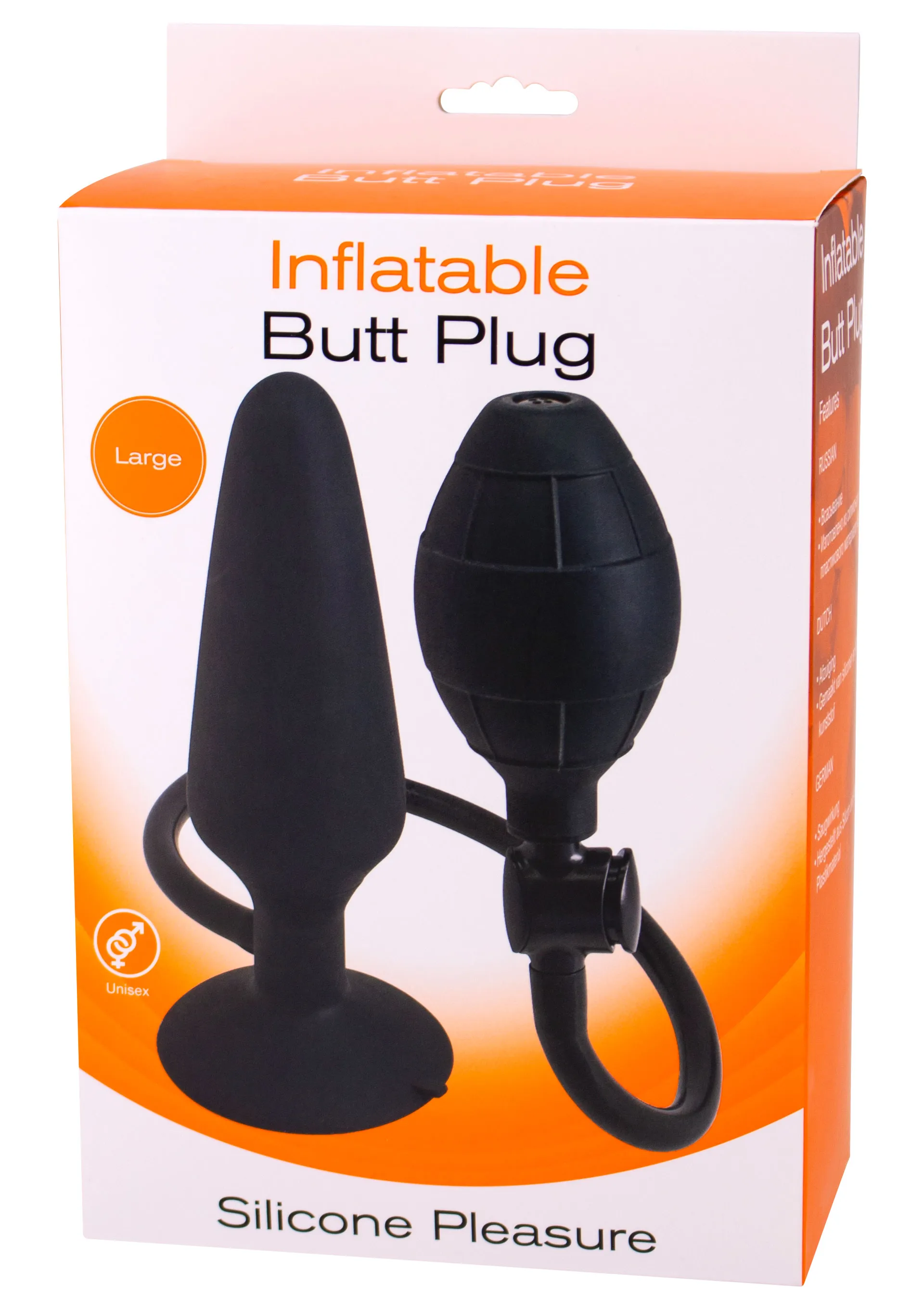 Seven Creations Inflatable Butt Plug L - Надувной анальный расширитель  большой, 16.9х7-10 см - Купить в Киеве, Украине | Sex-shop.ua