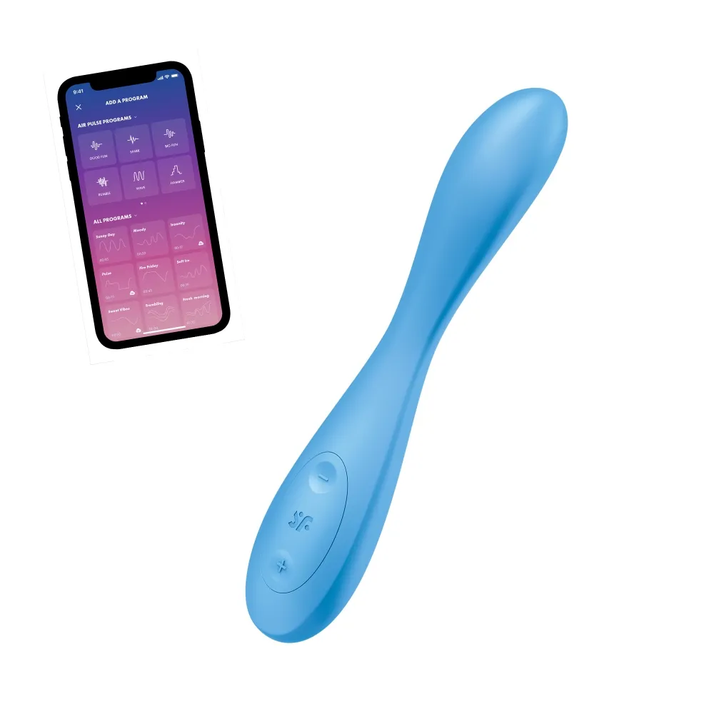 Satisfyer G-Spot Flex 4 - Вибратор для точки G, 19.5х3.8 см (голубой) -  Купить в Киеве, Украине | Sex-shop.ua