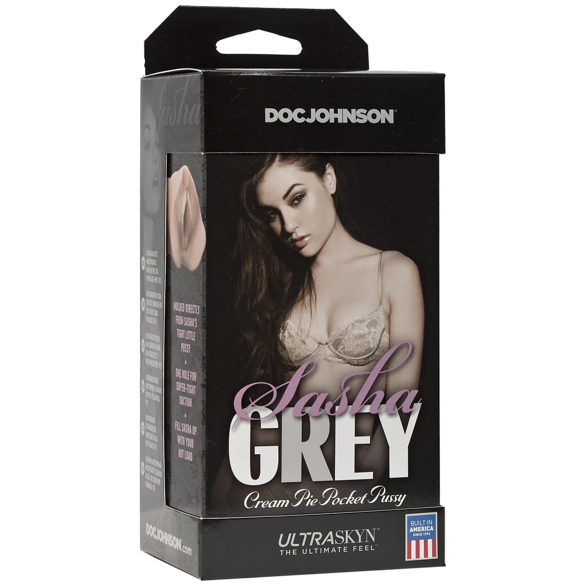 Doc Johnson Sasha Grey Ultraskyn Cream Pie Pocket - Мастурбатор вагина,  копия Саши Грей, 20х6.5 см - Купить в Киеве, Украине | Sex-shop.ua