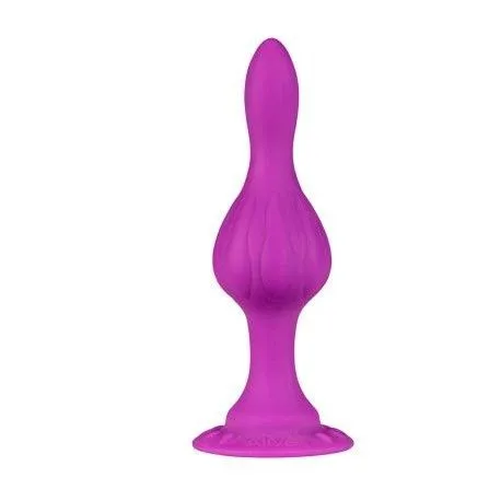 Alive Bob - анальная пробка размер M, 12х3.1 см (фиолетовый) - sex-shop.ua