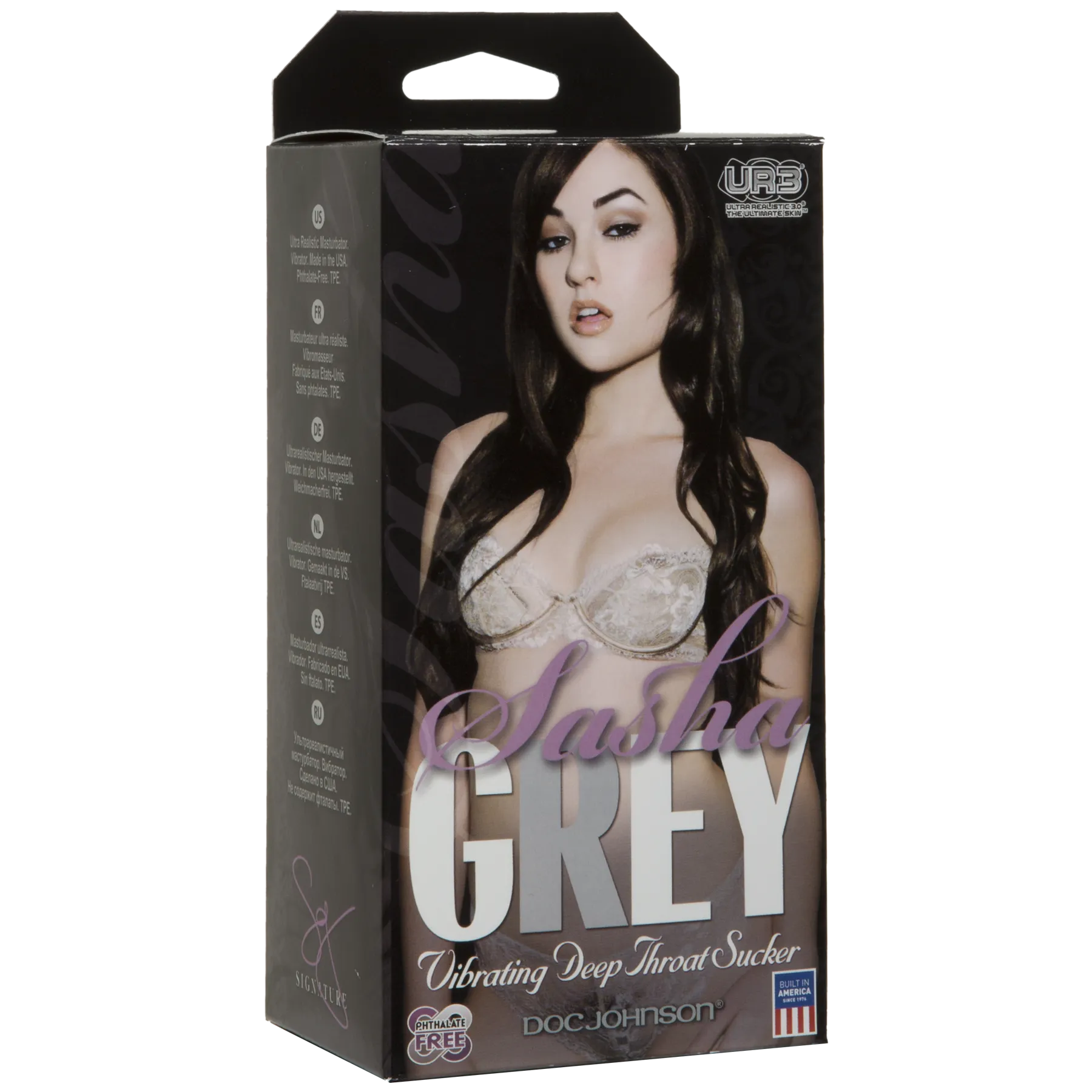 Doc Johnson Sasha Grey - Ultraskyn Vibrating Deep Throat Sucker -  вибромастурбатор ротик, 14х7 см - Купить в Киеве, Украине | Sex-shop.ua