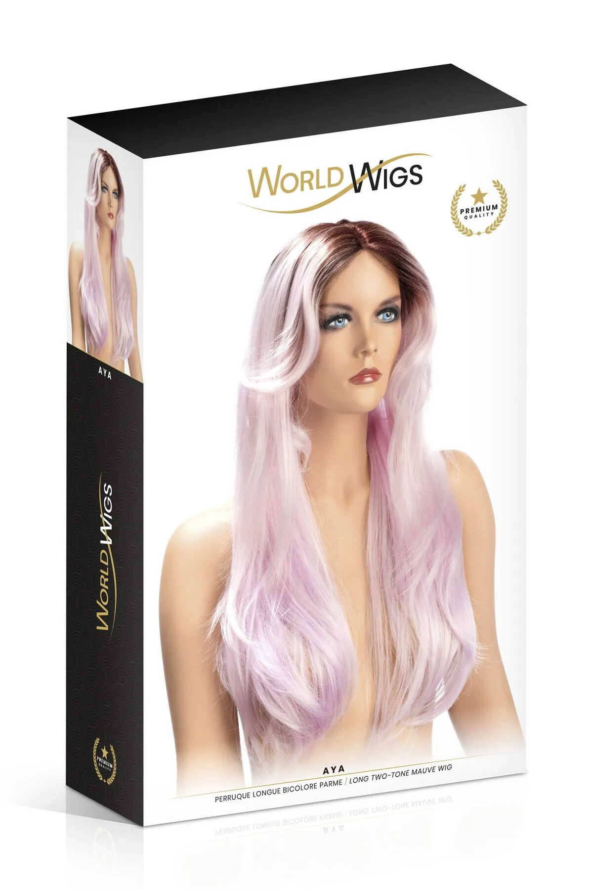 World Wigs Aya Long Two Tone Mauve - Парик (лиловый) купить Киев Украина -  sex-shop.ua