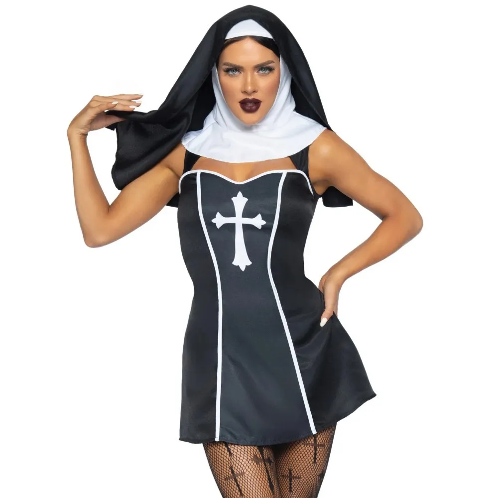 Leg Avenue - Naughty Nun - Сексуальный костюм монашки, L - Купить в Киеве,  Украине | Sex-shop.ua