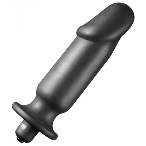 Tom of Finland Silicone Vibrating Anal Plug - Вибропробка, 15,2х3,8 см (черный) - sex-shop.ua