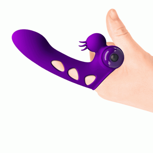 Pretty Love Orlando Honey Finger Vibrator - Вибронасадка на палец, 9х2.6 см (фиолетовый) - sex-shop.ua