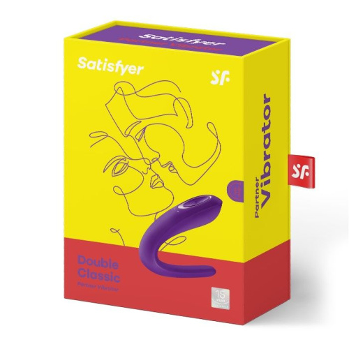 Satisfyer Partner-вібратор для пар, 9х3 см (фіолетовий)