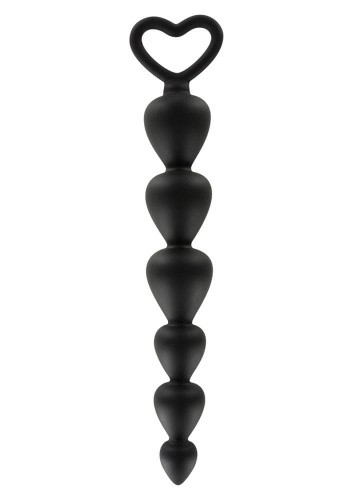 Toy Joy Bottom Beads - анальні кульки, 15х2.5 см (чорний)