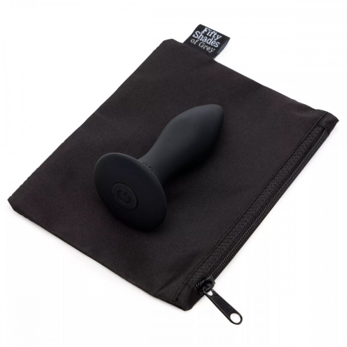 Fifty Shades of Grey Sensation Vibrating Butt Plug - Анальна пробка, 8,5 см (чорний)