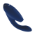 Womanizer Duo - Подвійний стимулятор для клітора та точки G, 20.3х3.2 см (синій)