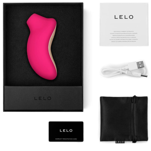 Lelo Sona - Бесконтактный звуковой стимулятор клитора, 11.5х5.6 см (розовый) - sex-shop.ua