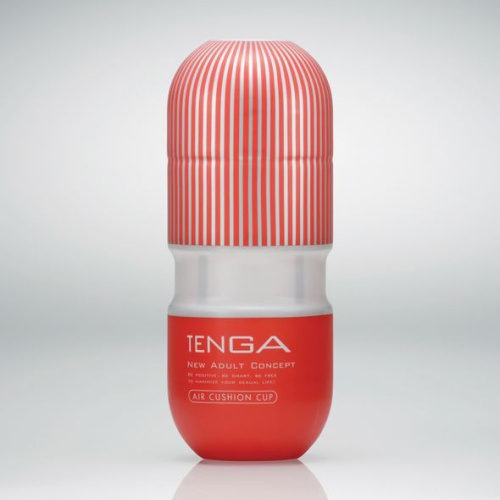 Tenga Air Cushion Cup - Мастурбатор с воздушными камерами, 16.5х4,5 см (белый) - sex-shop.ua