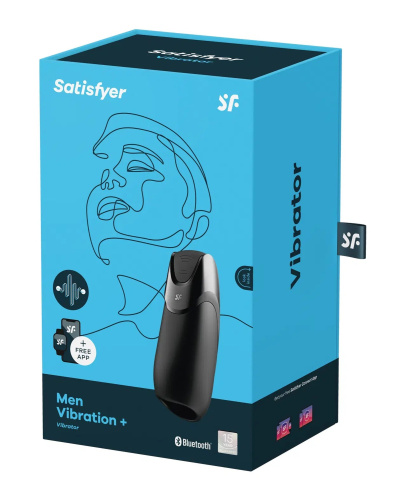 Satisfyer - Men Vibration+ - Мастурбатор с управлением через приложение - sex-shop.ua