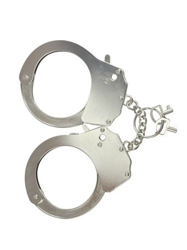 Adrien Lastic Handcuffs Metallic - наручники металеві поліцейські