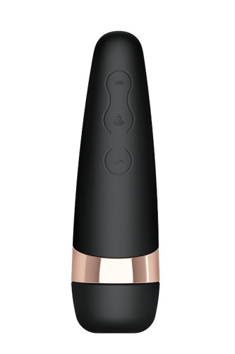 Satisfyer Pro 3 + Vibration - Вакуумный стимулятор клитора с вибрацией, 15х4 см (чёрный) - sex-shop.ua