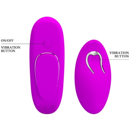 LyBaile Romance Lisa Remote Panty Massager Purple - Вібровкладка в трусики, 9.5х3 см (фіолетовий)