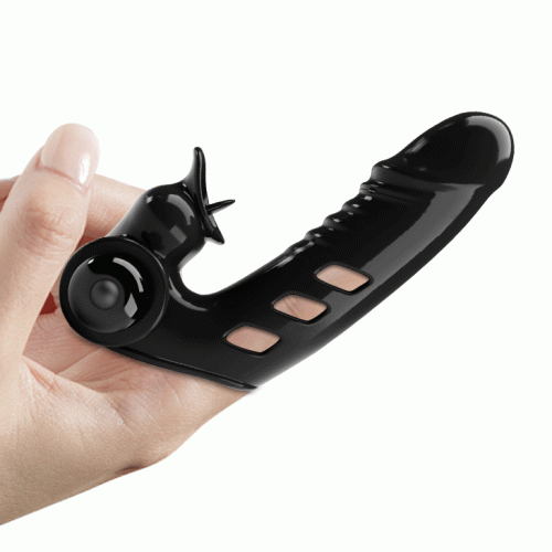 Pretty Love Corbin Finger Vibrator Black - Насадка на палец, 11х2.8 см (чёрный) - sex-shop.ua