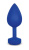 Gvibe Gplug - Велика дизайнерська анальна пробка з вібрацією, 10.5х3.9 см (яскраво-синій)