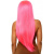 Leg Avenue - Long straight center part wig - Довга перука (неоновий рожевий)