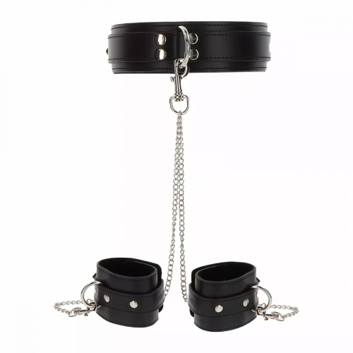 Taboom - Heavy Collar and Wrist Cuffs - Нашийник з наручниками на ланцюжках