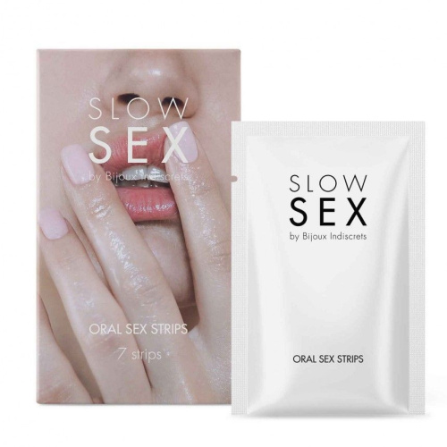 Bijoux Indiscrets Slow Sex Oral sex strips - Полоска для орального секса (нанесение на язык) - sex-shop.ua