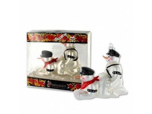 Df Novelty Company - Новогодняя игрушка в виде нескромных снеговиков - sex-shop.ua