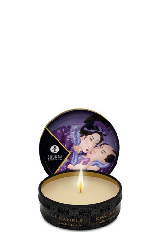 Shunga Massage Candle - Масажна свічка з ароматом екзотичних фруктів, 30 мл