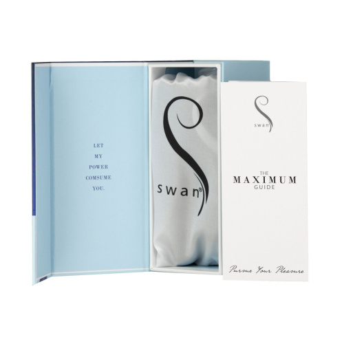 Swan Maximum + Comfy Cuff Blue - Вибропуля, 9,1х2 см (синий) - sex-shop.ua