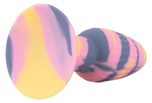 Cologful Joy Triple Color Butt Plug - Анальна пробка, 11.5х4 см (різнокольорова)