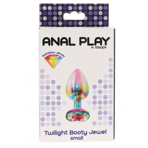 Анальная пробка с кристалом Toy Joy Small, 7,2 см - sex-shop.ua