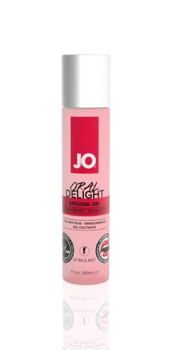System JO Oral Delight Strawberry-гель лубрикант для орального сексу зі смаком полуниці, 30 мл (30 мл)