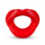 XOXO Blow Me A Kiss Mouth Gag - Red - Капа-расширитель для рта в форме губ (красный) - sex-shop.ua