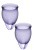 Satisfyer Feel Confident-набір менструальних чаш, 15 мл і 20 мл (Фіолетовий)