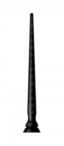 Hosed 15" S Tapered Silicone Hose - гибкий силиконовый анальный стимулятор, 41.3х3.12 см (чёрный) - sex-shop.ua
