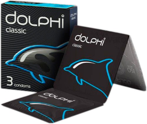 Dolphi Classic №3 - классические презервативы, 3 шт - sex-shop.ua