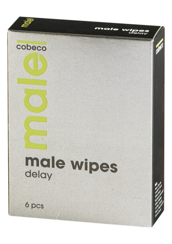 Cobeco Male Wipes Delay - Мужские салфетки, 1шт - sex-shop.ua