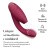 Womanizer Duo 2 + Лубрикант 50 мл - Вибратор с вакуумным стимулятором, 20.3х3.5 см (бордовый) - sex-shop.ua