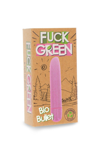 Fuck Green Bio Bullet - Вибропуля, 9,5 см (розовый) - sex-shop.ua