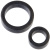 Doc Johnson Platinum Premium Silicone - The C-Rings - Charcoal - набір ерекційних кілець, діам 2.5 та 4.4 см