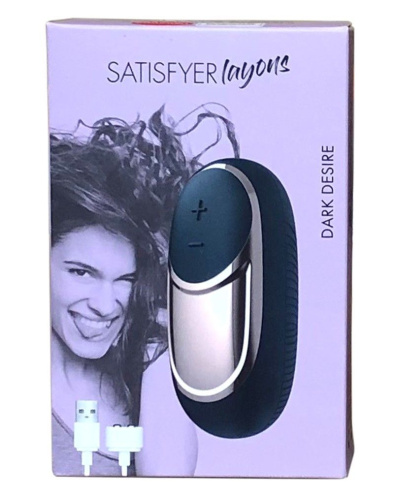 Satisfyer Layons Dark Desire - мощный мини-вибратор для клитора, (серый) - sex-shop.ua